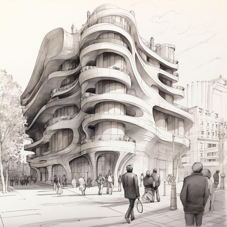 Mẫu ảnh phối cảnh 2 điểm tụ trong đồ họa, nghệ thuật