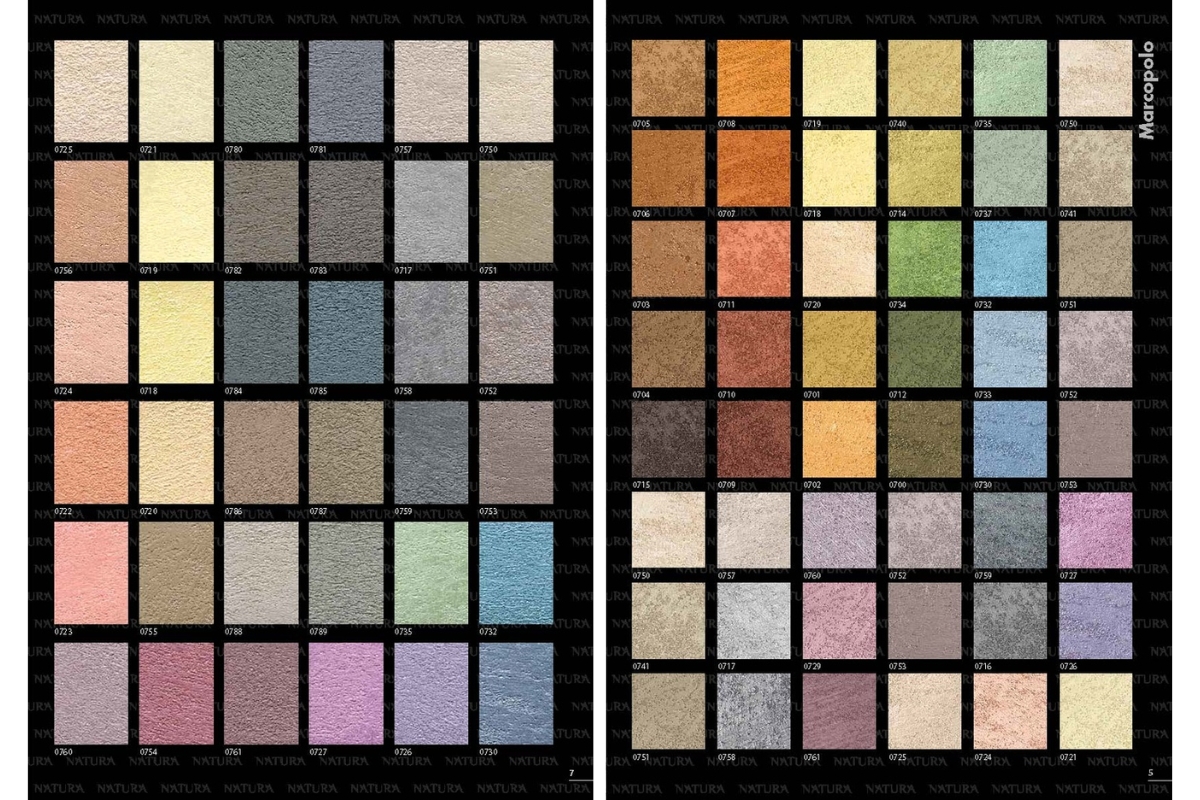 Bảng màu sơn giả đá