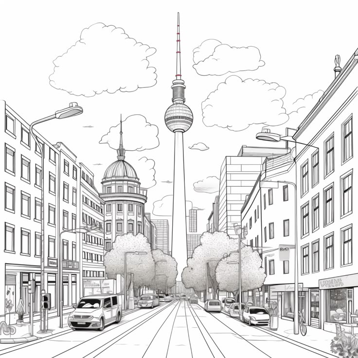 Mẫu ảnh vẽ phối cảnh 1 điểm tụ trong đồ họa, nghệ thuật