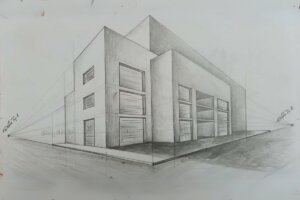 Hướng dẫn cách vẽ phối cảnh 2 điểm tụ chi tiết